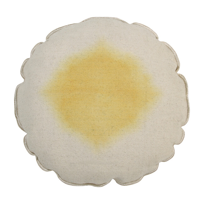 Tie-Dye Washable Pillow, Yellow - Decorative Pillows - 1
