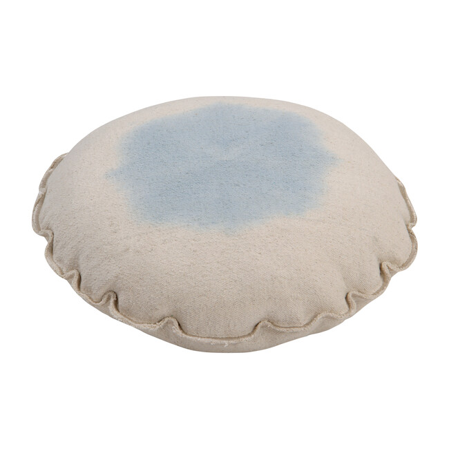 Tie-Dye Washable Pillow, Soft Blue - Decorative Pillows - 3