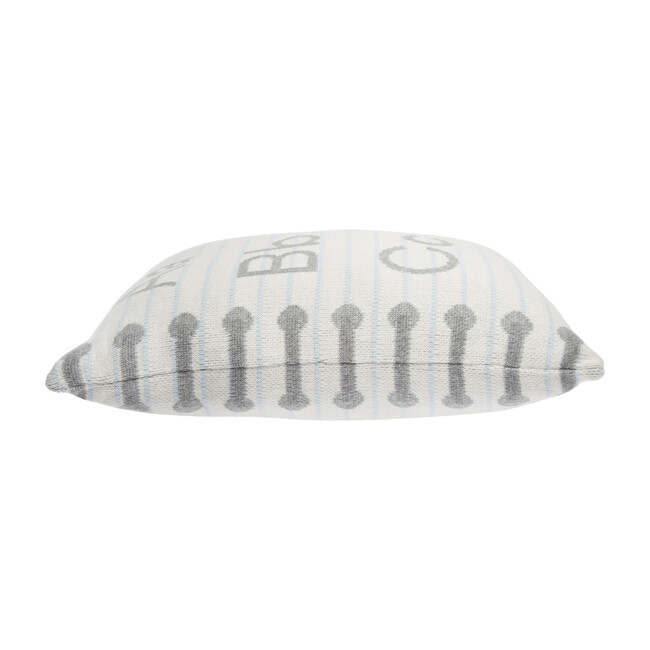 Notebook Knitted Washable Pillow, White
