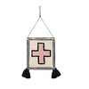 Cross Wall Hanging, Pink/Black - Wall Décor - 1 - thumbnail