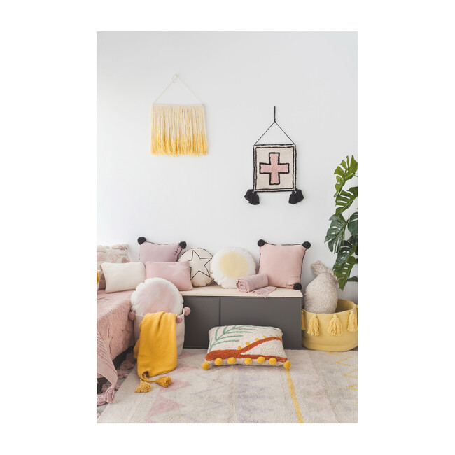 Cross Wall Hanging, Pink/Black - Wall Décor - 2