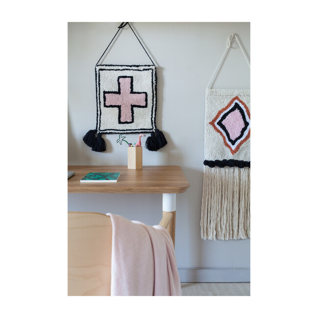 Cross Wall Hanging, Pink/Black - Wall Décor - 4