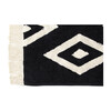 Diamonds Washable Rug, Black - Rugs - 2