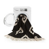 Diamonds Washable Rug, Black - Rugs - 3