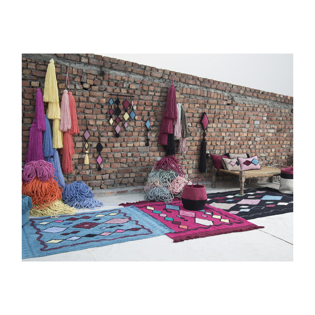 Draa Washable Rug, Blue - Rugs - 9