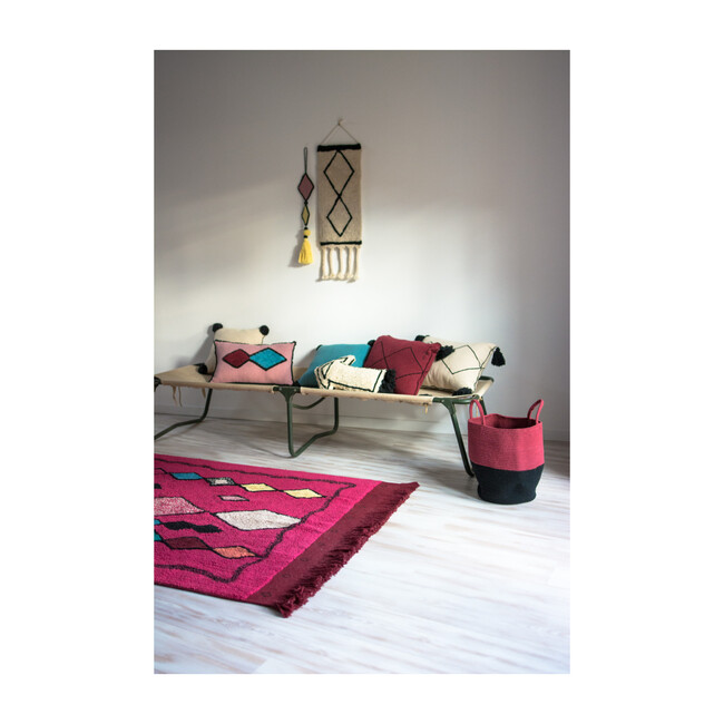 Assa Washable Rug, Pink - Rugs - 9
