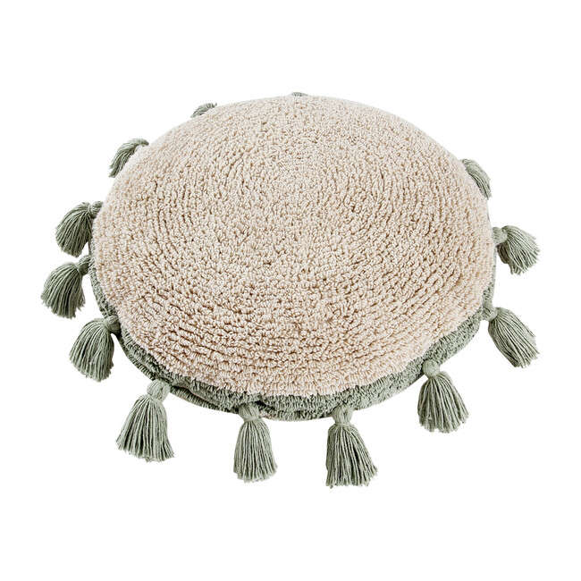 Circle Washable Pillow, Green