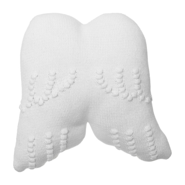 Knitted Cushion, Angel Wings