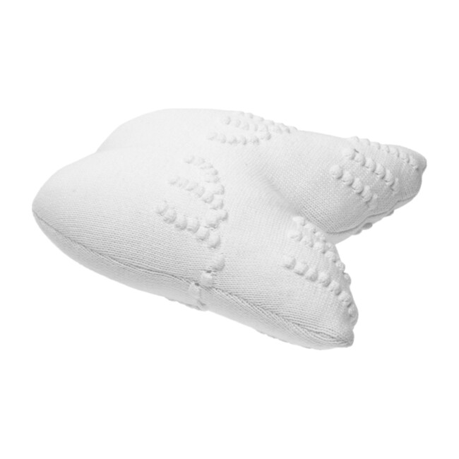 Knitted Cushion, Angel Wings
