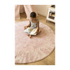 ABC Round Washable Rug, Vintage Nude/Natural