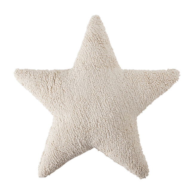 Star Washable Pillow, Beige