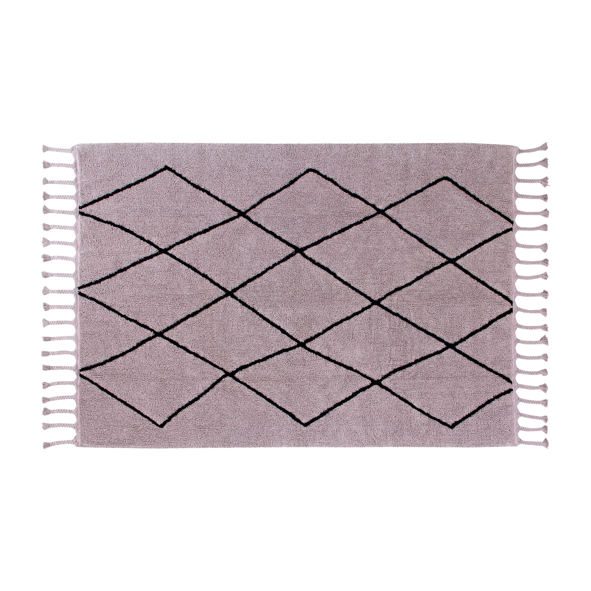 Bereber Washable Rug, Wood Rose