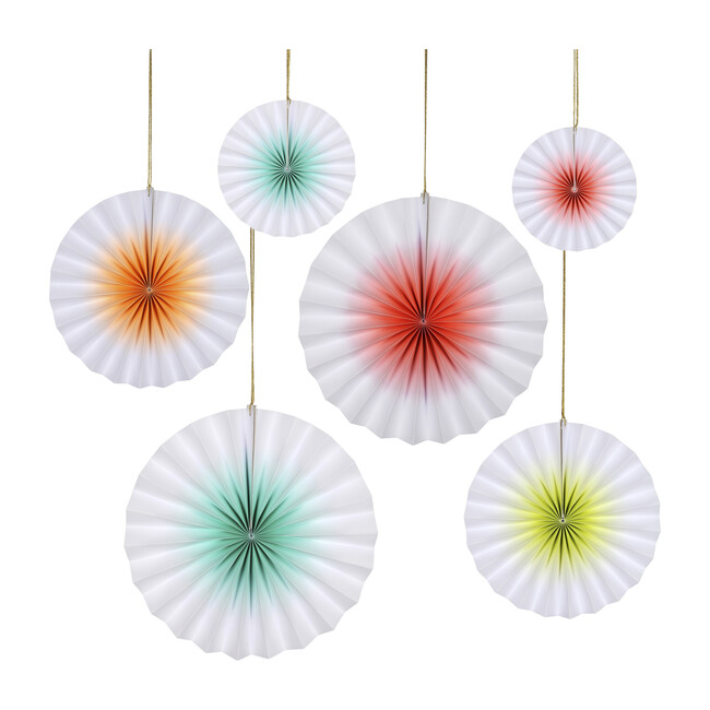 Neon Ombre Pinwheels - Decorations - 1