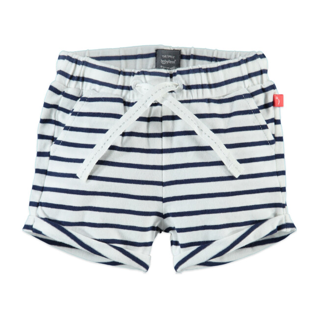 Stripe Shorts, Midnight Blue