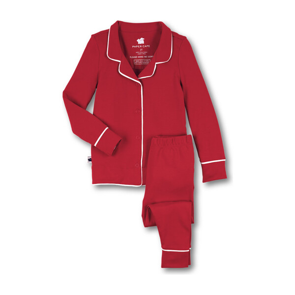 Classic Pajamas 2.0, Red - Paper Cape Sleepwear | Maisonette