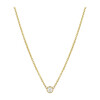 Small Bezel Diamond Necklace - Necklaces - 1 - thumbnail
