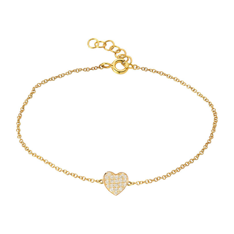 Diamond Heart Bracelet - Bracelets - 1