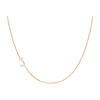 Diamond Asymmetrical Initial Necklace - Necklaces - 1 - thumbnail