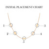 Diamond Asymmetrical Initial Necklace - Necklaces - 3