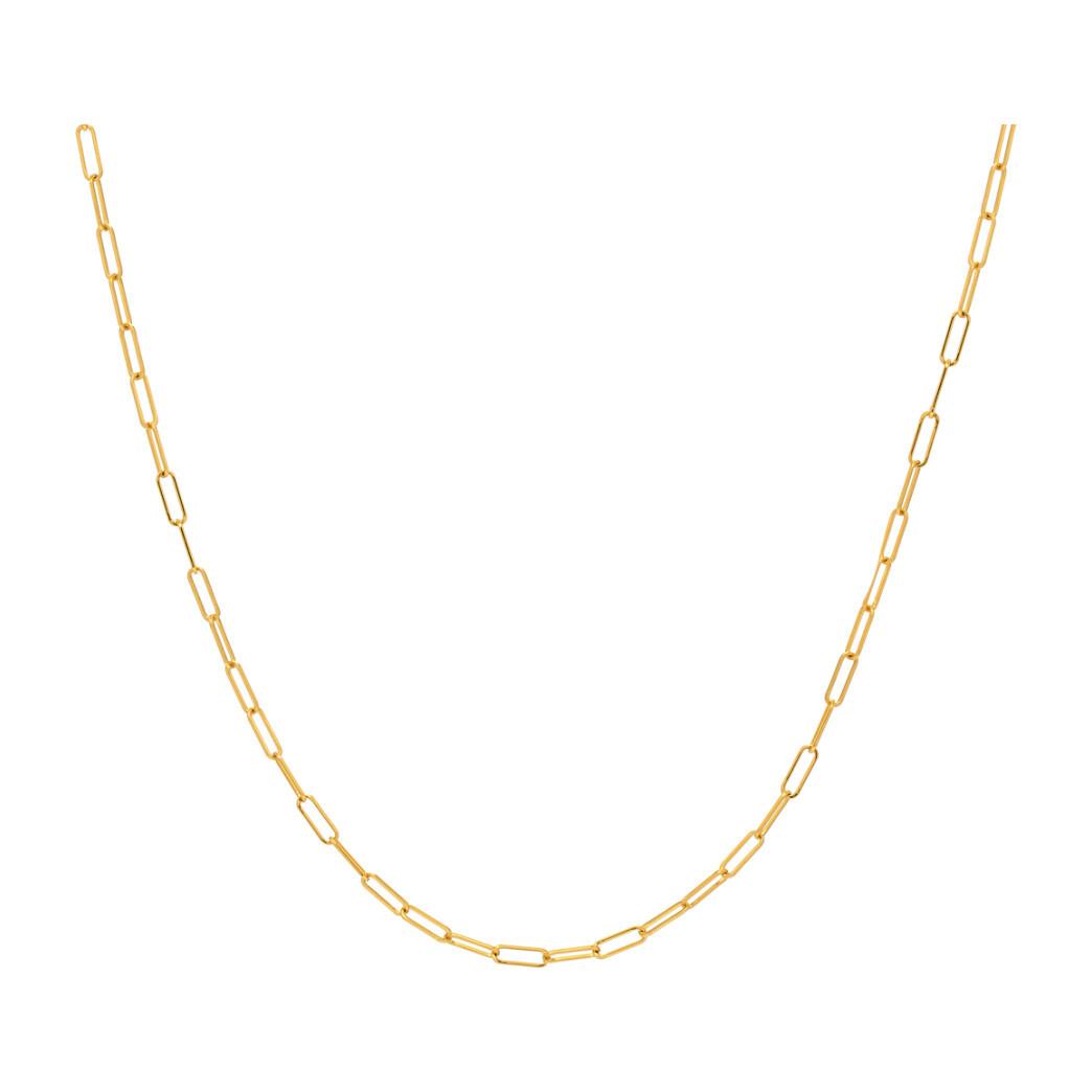 14k Gold Open Link Chain Necklace - Necklaces - 1