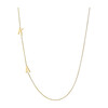 14k Gold Multiple Asymmetrical Initial Necklace - Necklaces - 1 - thumbnail