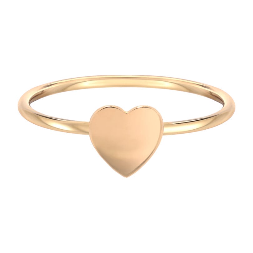 14k Gold Heart Ring