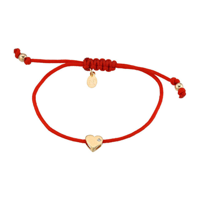 14k Gold Heart Fortune Bracelet