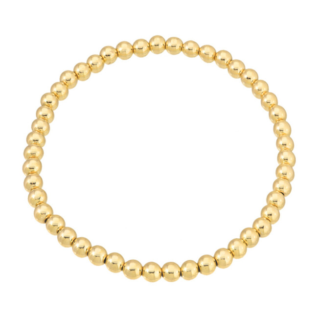 14k Gold 4mm Bead Bracelet