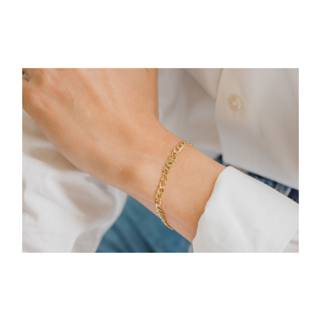 14k Gold Cuban Link Name Bracelet - Bracelets - 3