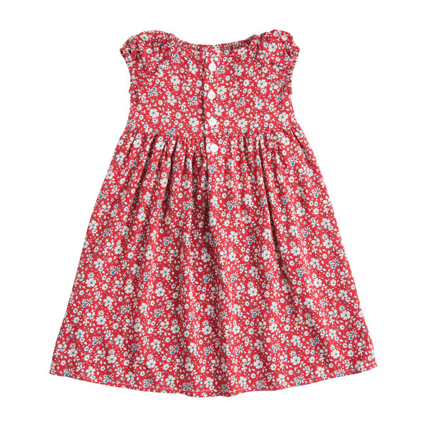 Polly Dress, Red Daisy - Kids Girl Clothing Dresses - Maisonette