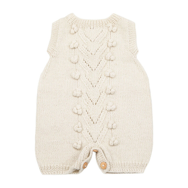 Knitted Romper, Cream