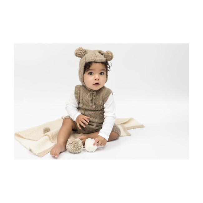 Knitted Romper, Taupe