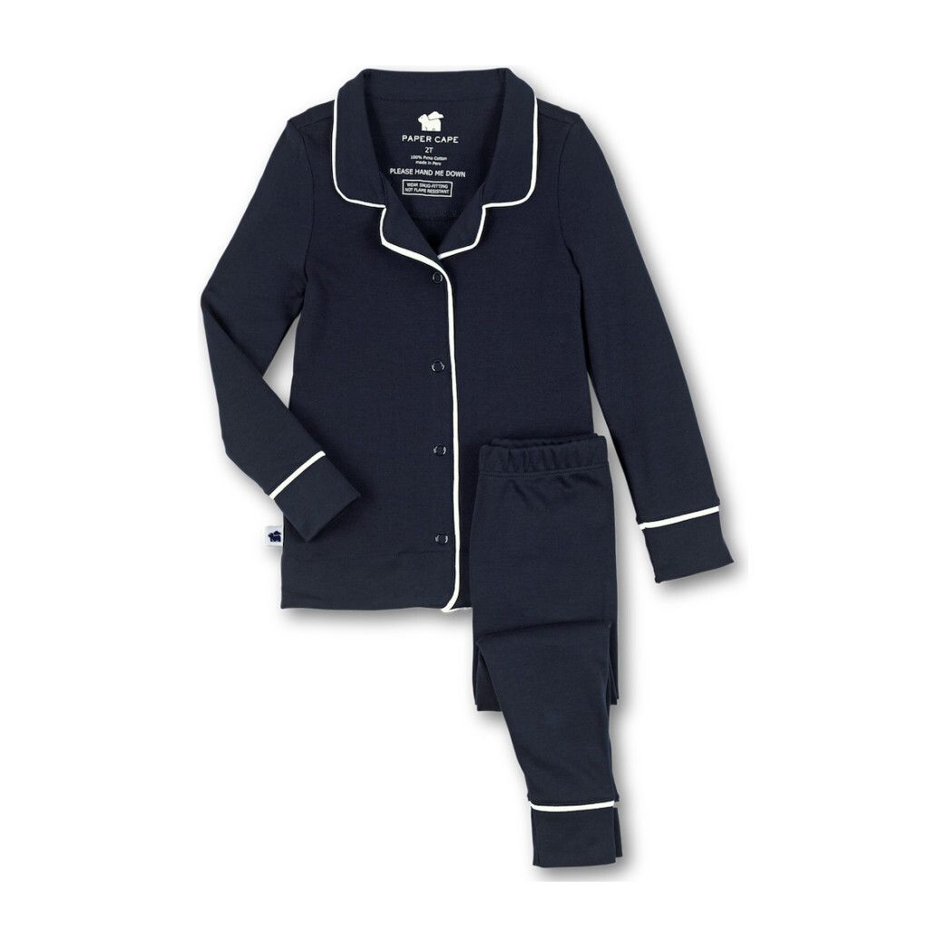 Footless Pajama Onesie 2.0, Navy - Baby Boy Clothing Sleepwear - Maisonette