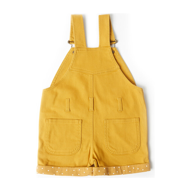 Yellow Denim Overall Shorts Kids Girl Clothing Rompers