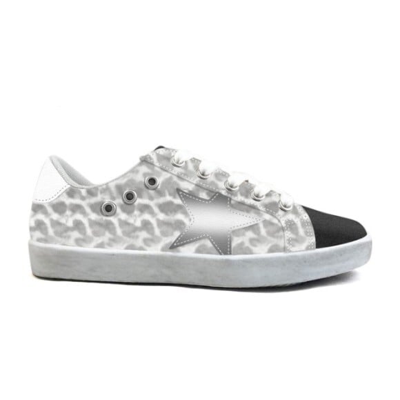 Mia Star Lace Sneaker, Leopard Print