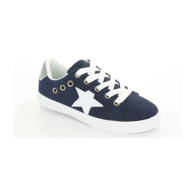 Mia Star Lace Sneaker, Navy Suede
