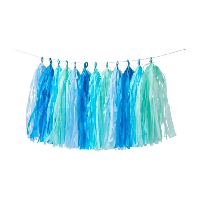 Blue Tassel Garland