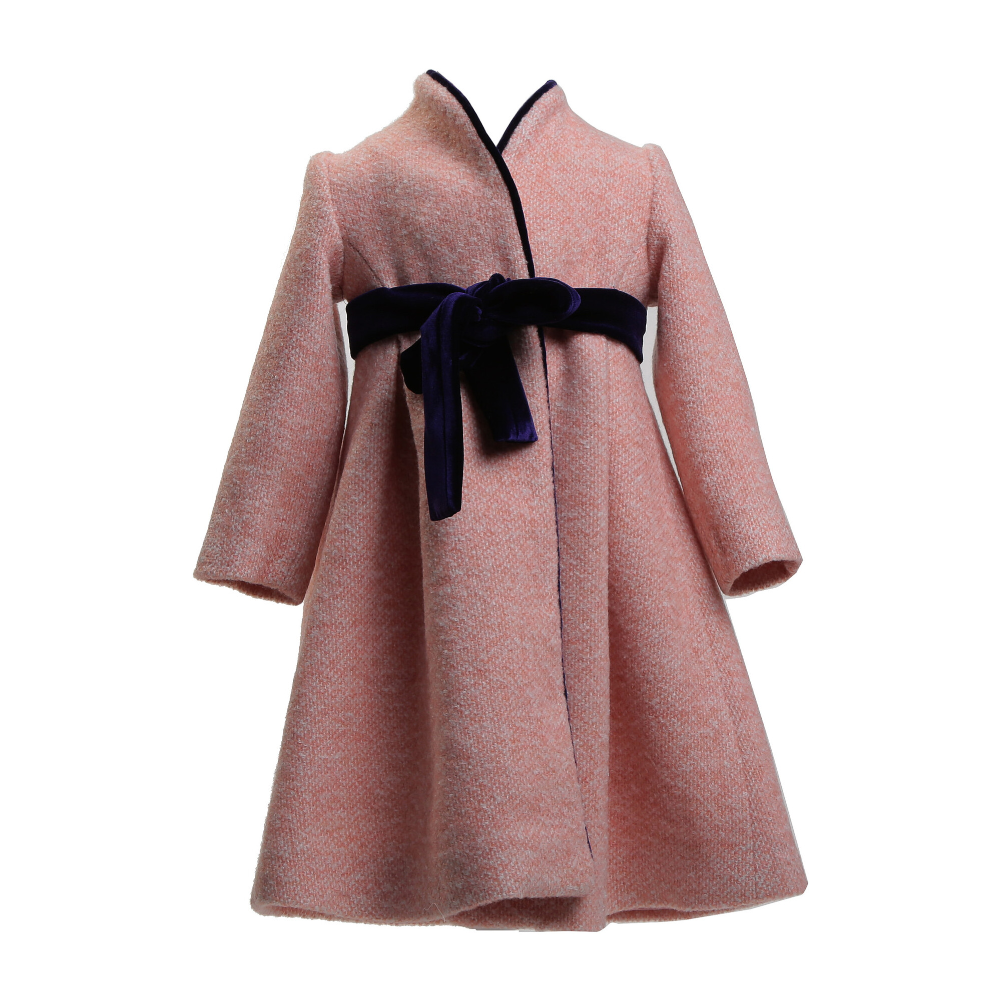 Wool Coat, Pink Kids Girl Clothing Outerwear