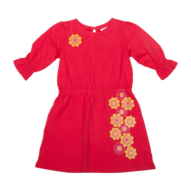 Organic Cotton Joli Dress, Red