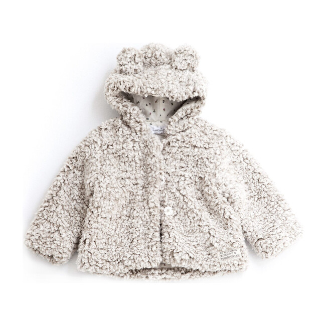 Hooded Bear Jacket, Beige