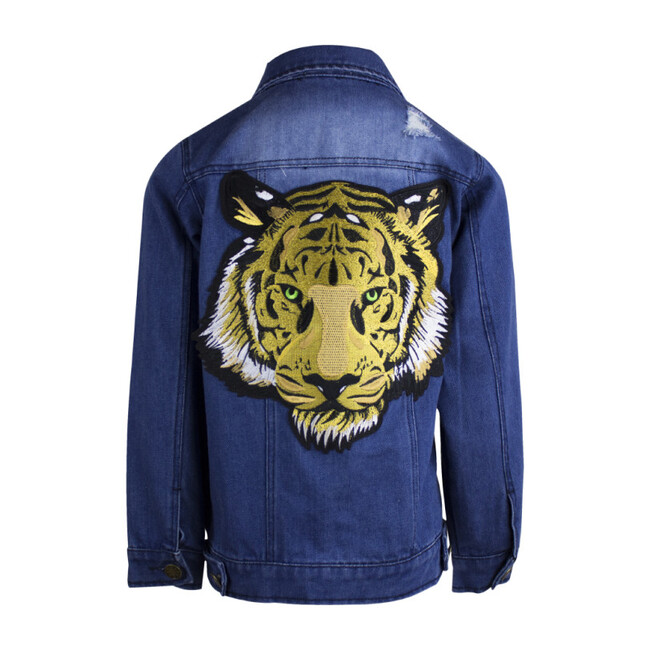 Tiger Denim Jacket, Blue