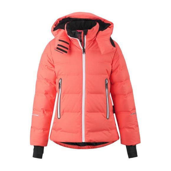 Reimatec down jacket Waken, Bright salmon