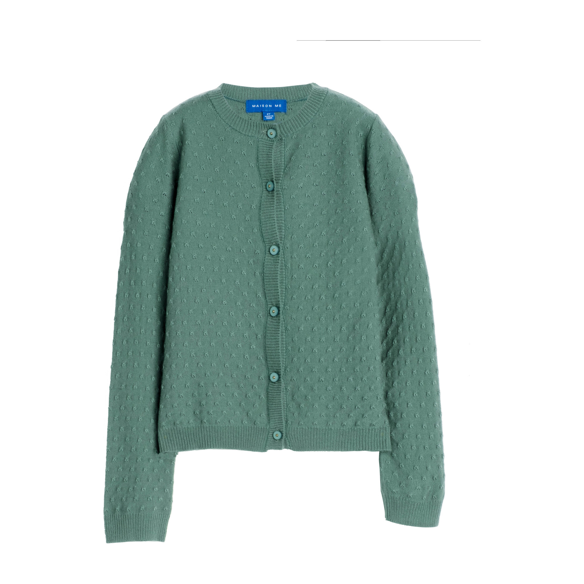 Karolina Knit Cardigan, Sage Green - Kids Girl Clothing Outerwear ...