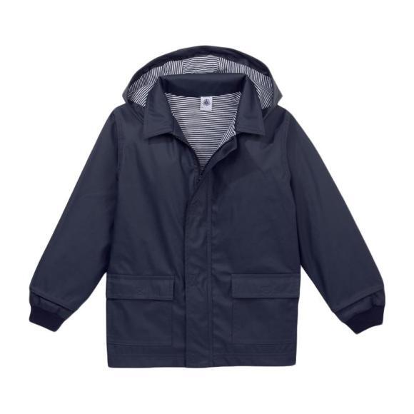 Raincoat, Navy Petit Bateau Outerwear