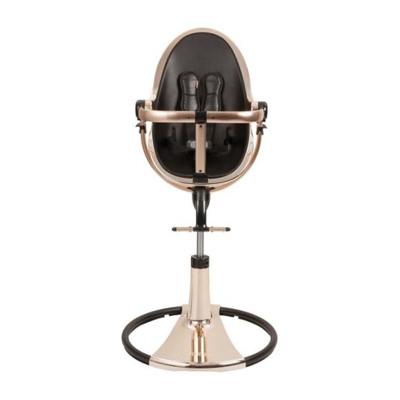 Fresco Chrome High Chair, Rose Gold/Black - Highchairs - 1