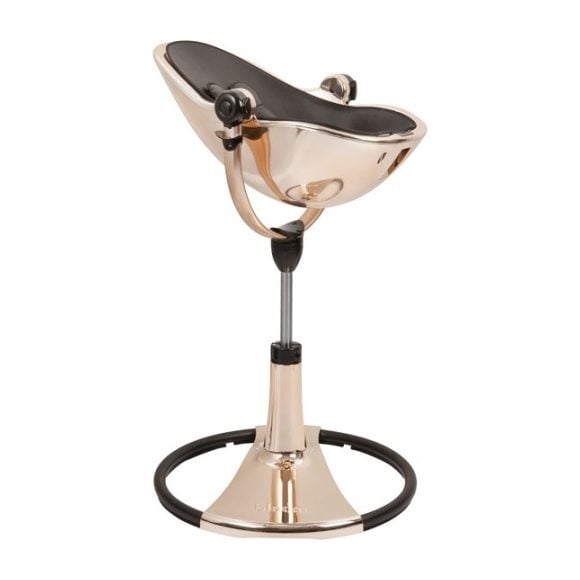 Fresco Chrome High Chair, Rose Gold/Black - Highchairs - 4