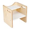 Pogo 3-In-1 Step Stool, Natural/White - Booster Seats - 1 - thumbnail
