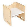 Pogo 3-In-1 Step Stool, Natural/White - Booster Seats - 2