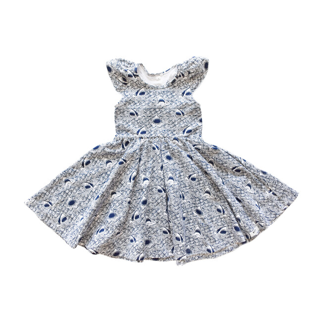 Ruffle Twirly Sharks Dress - Dresses - 1