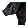 Adult Embroidered Crew Neck, Black & Hot Pink - Sweatshirts - 2